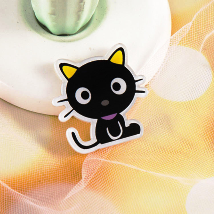 日韓ins風子猫かわいいアニメブローチ筆袋バッグストラップ創意アクリルバッジアクセサリー女|undefined