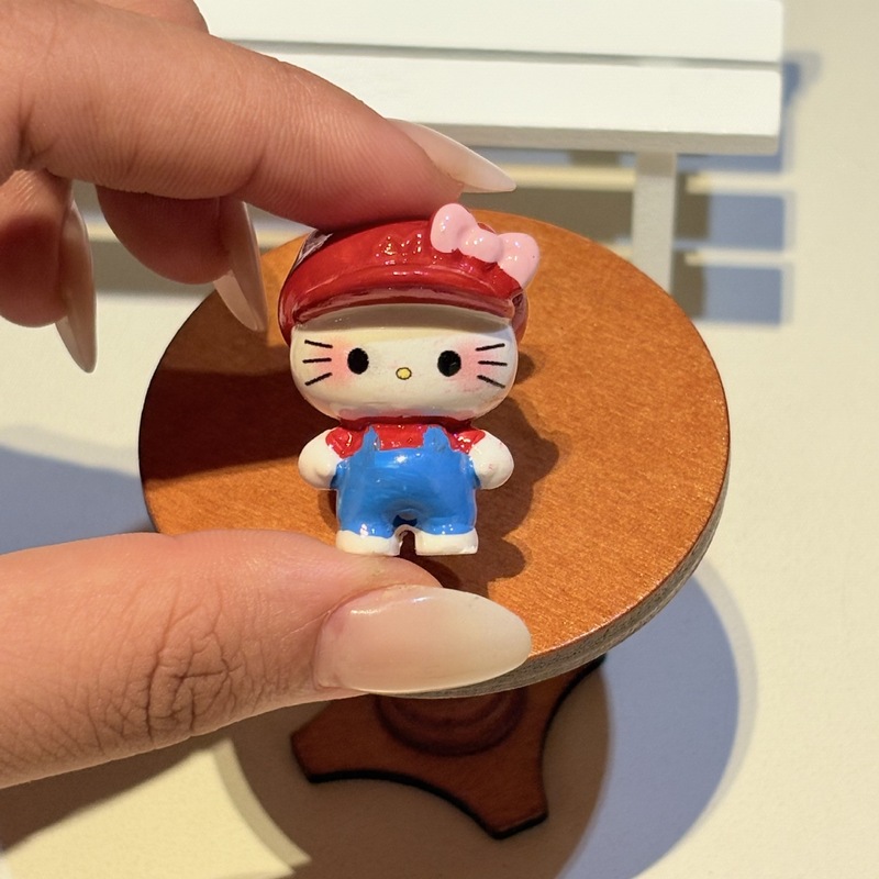 卡通可爱变装KT串珠萌粒diy饰品挂件钥匙扣公仔桌面摆件 树脂配件|undefined