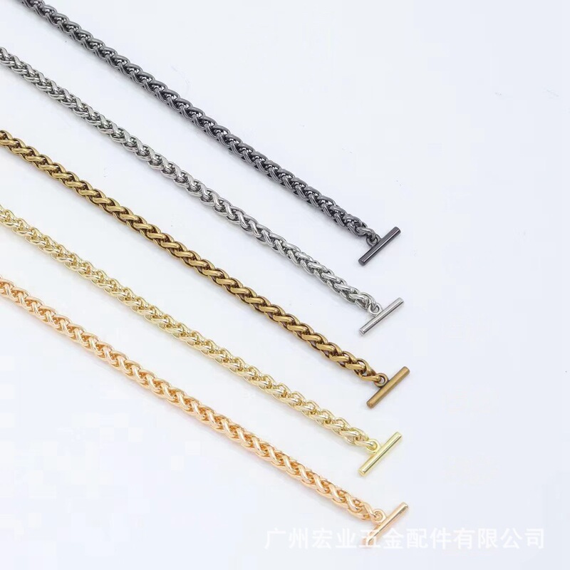 Fula Small Square Bag Metal Chain Replacement Lantern Chain Furla Women's Bag Crossbody Underarm Handheld Shoulder Strap