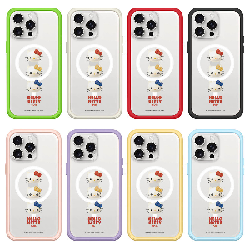 New Rhino Shield Magnetic Iphone16Pro Max Mobile Phone Case Back Panel Two-In-One 15Pro Cartoon 14 Avatar