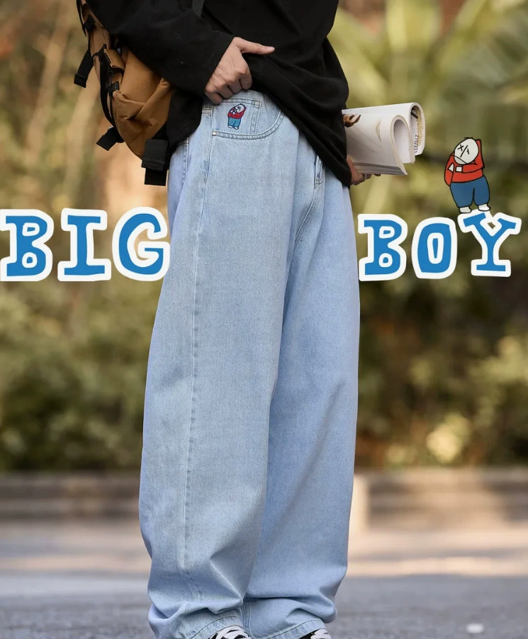 Джинсы Polar Big Boy y2k широкие, свободный крой с высокой посадкой, размеры S–XXL