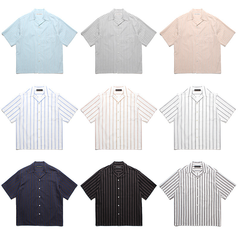 Guiltyparties Tiger Stripesd Color-Blocked Artificial Silk Hawaiian Short-Sleeved Shirt Beach Vacation Shirt Guiltyparties Tiger Stripesd Color-Blocked Artificial Silk Hawaiian Short-Sleeved Shirt Beach Vacation Shirt