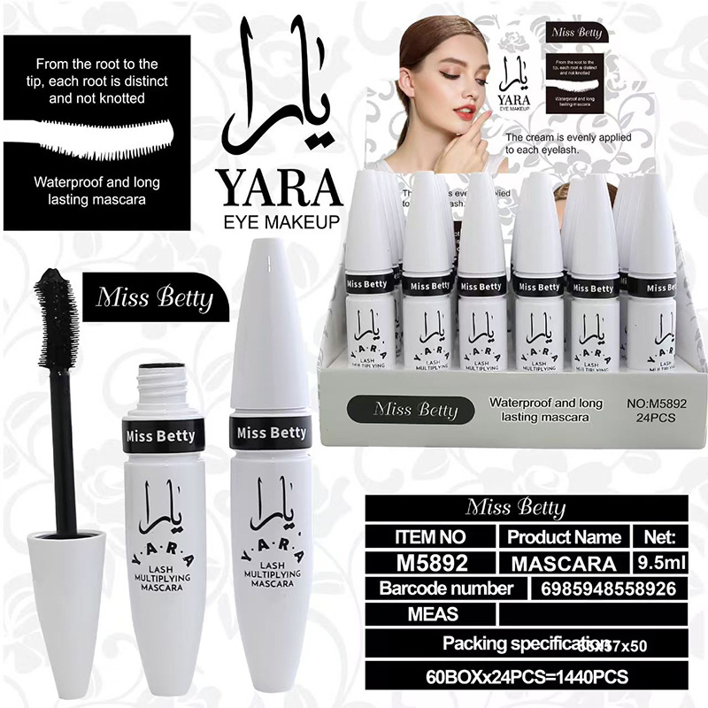 MissBetty nuevo producto de comercio exterior transfronterizo denso curvilineo impermeable mascara delineador de ojos mascara crema image 2