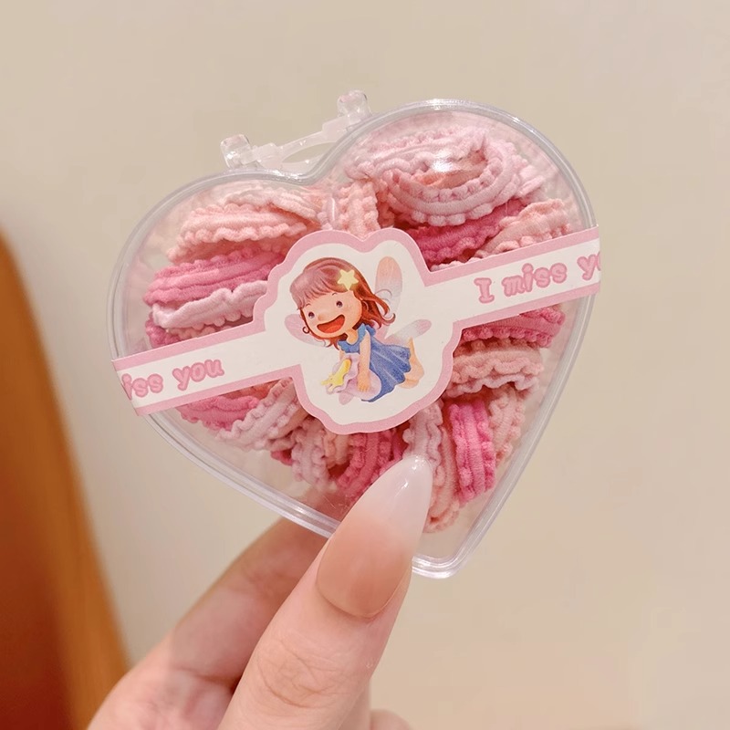 Baby atado pequeño cabello de cabello niñas lindas de alta elasticidad duradera cabello de cabello de encaje para niños banda de goma