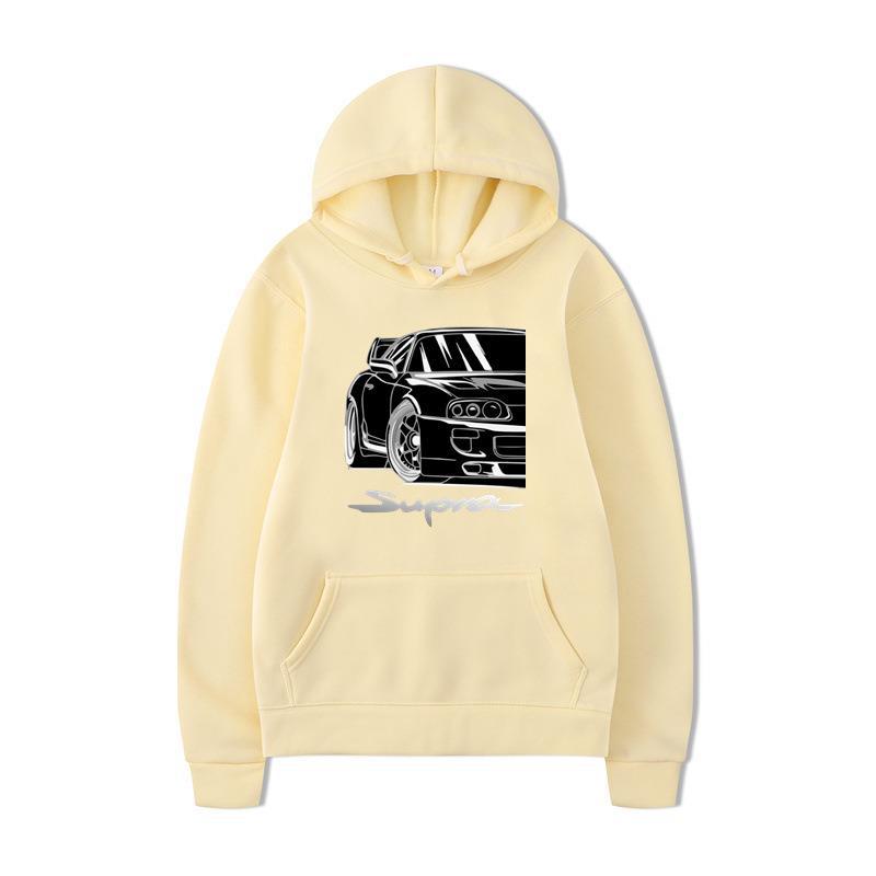 Autumn/Winter 2023 Pullover Hoodie Plush Sweater Hooded Fashion Black Letter Couple Sweater_voghion.com