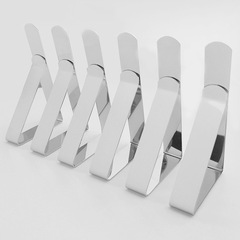 Stainless steel tablecloth clips, triangular tablecloth clips, outdoor dining tablecloth, home-use anti-slip fixing clips, kitchen daily necessities
