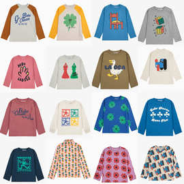 儿童T恤 2025秋冬BC全新长袖印花T恤