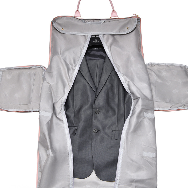 Nuevo traje transfronterizo plegable bolsa de viaje bolsa PU bolsa de almacenamiento multifuncional de gran capacidad bolsa de mano de corta distancia
