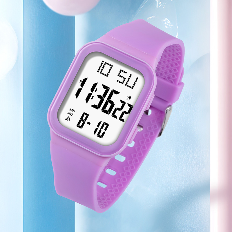 Tendencia de estudiantes de secundaria secundaria deportivos al aire libre luz nocturna relojes electrónicos multifunción relojes electrónicos alarma al por mayor