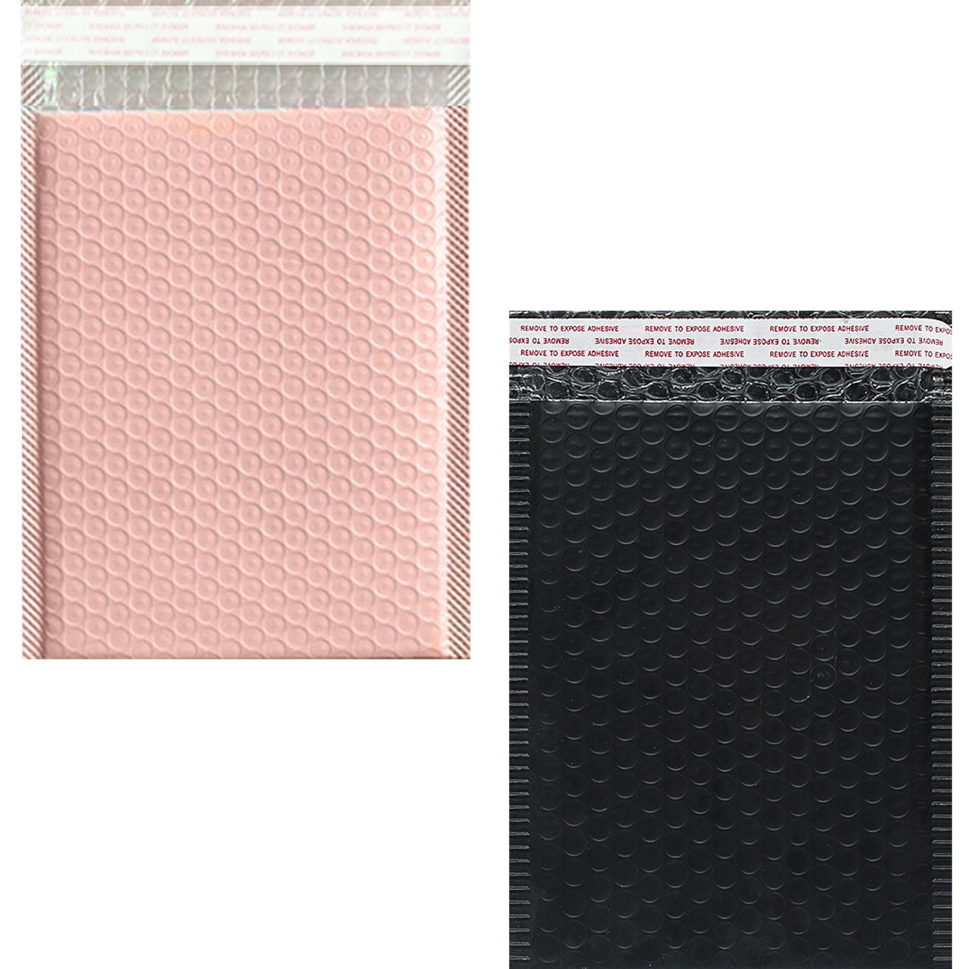 100g película de coextrusión negro nude rosa burbuja bolsa sobre embalaje expreso bolsa autoadhesiva bolsa de embalaje logística