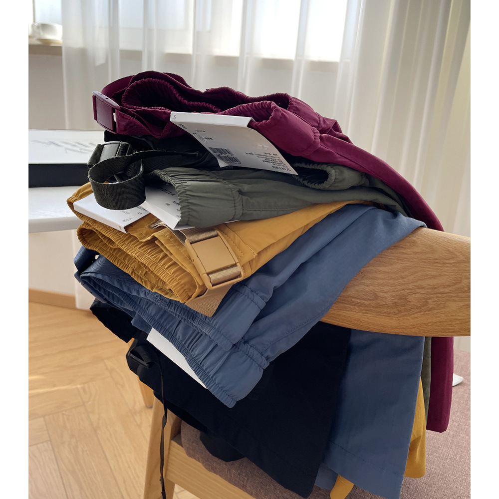 24 Summer Men's Outdoor Elastic Anti-Wrinkle Breathable Work Shorts Five-Pocket NN 455505