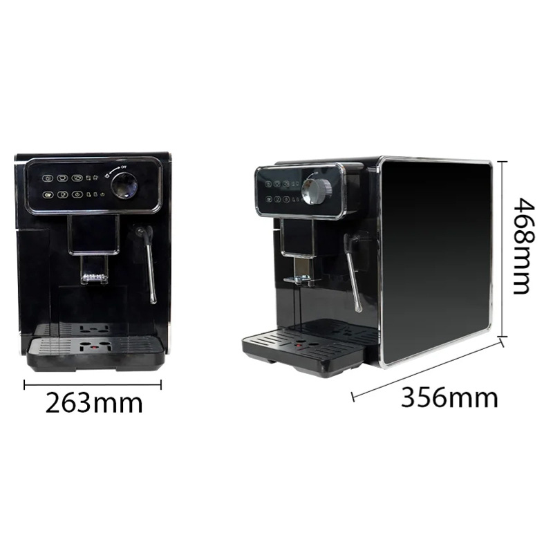 Cafetera espresso automática para el hogar con espumador de leche, cafetera espresso comercial con control de temperatura integrado