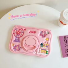 苹果ipad9360旋转卡通城堡车第九代mini6硅胶10.2英寸保护套平板