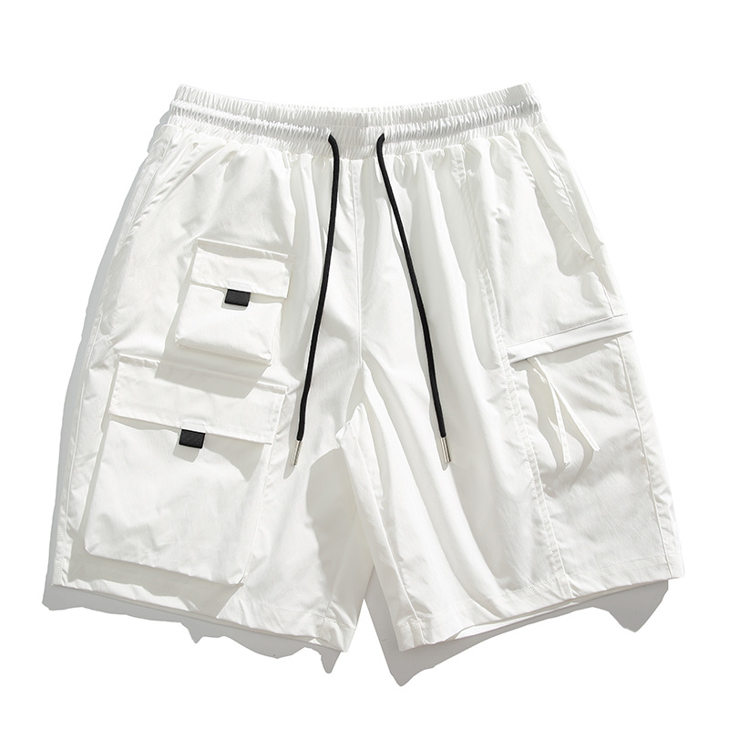 Summer New Street Fashion Men's Casual Five-Point Pants Men's Loose Fashion American Fashion Brand Multi-Pocket Cargo Shorts Men