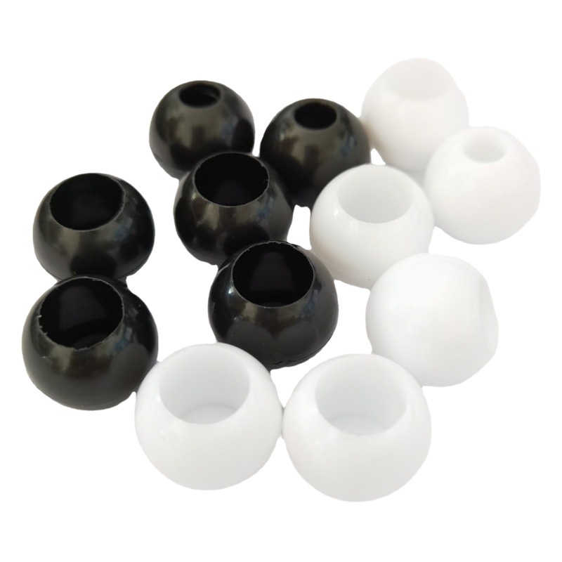 Tienda bola elástica cuerda bola de plástico gran pequeño agujero bola de plástico en stock con accesorios de trampolín tienda de campaña cuerda elástica