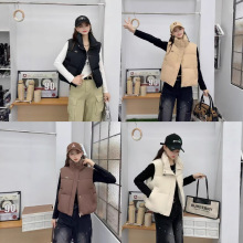alo羽绒棉服马甲女25秋冬季韩版简约时尚外套小个子外穿百搭马夹