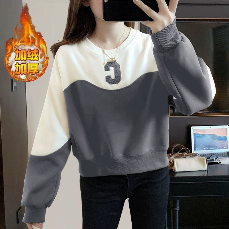 Fleece demi-season sweatshirt, jacket, internet celebrity