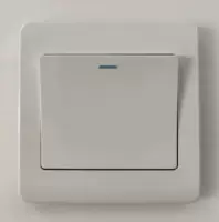 Luoge Wall Ultra-Thin Switch Panel - Lightweight, Multi-Config Electrical Socket Box with Light