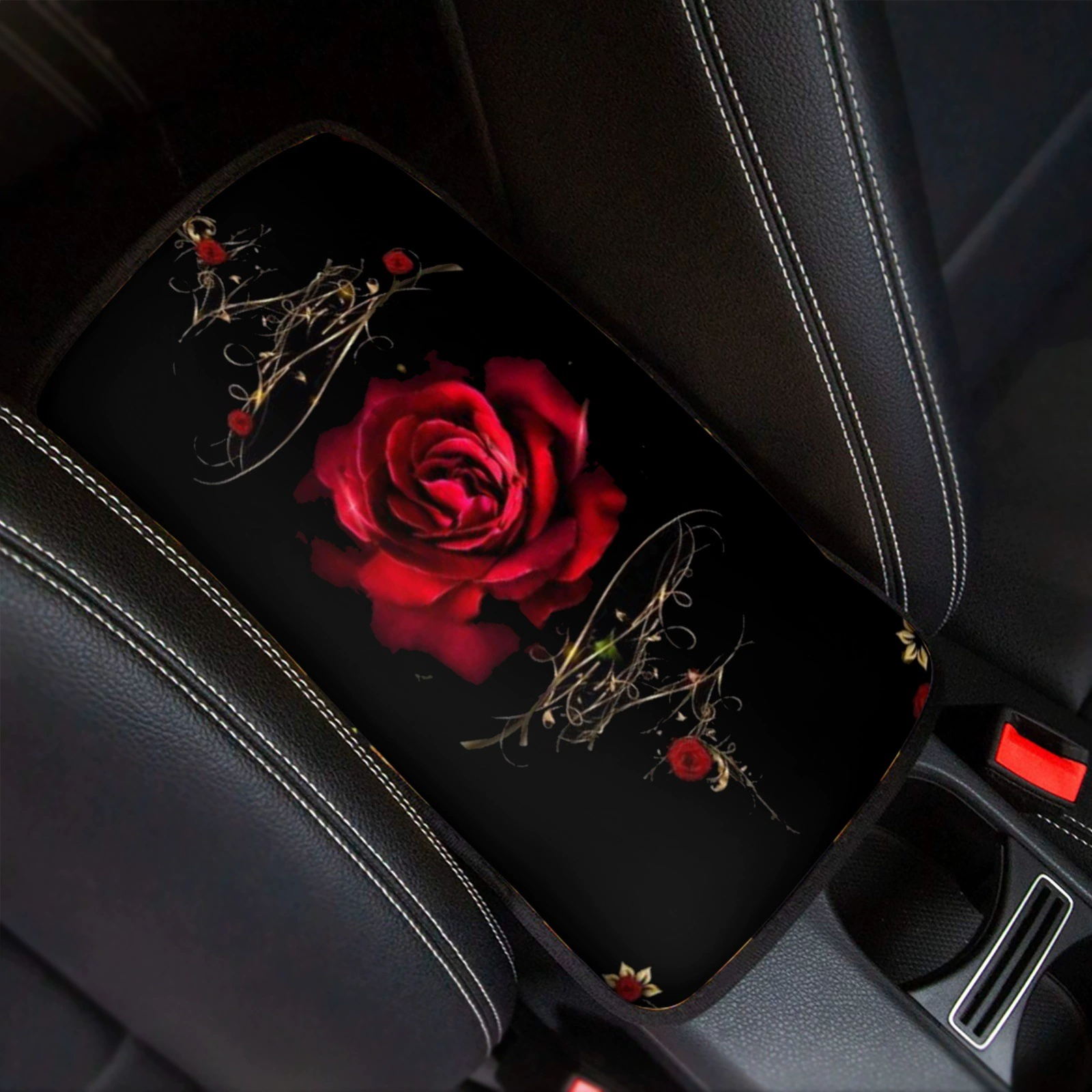 Независимая станция красная роза элемент печати подлокотника автомобильного сиденья