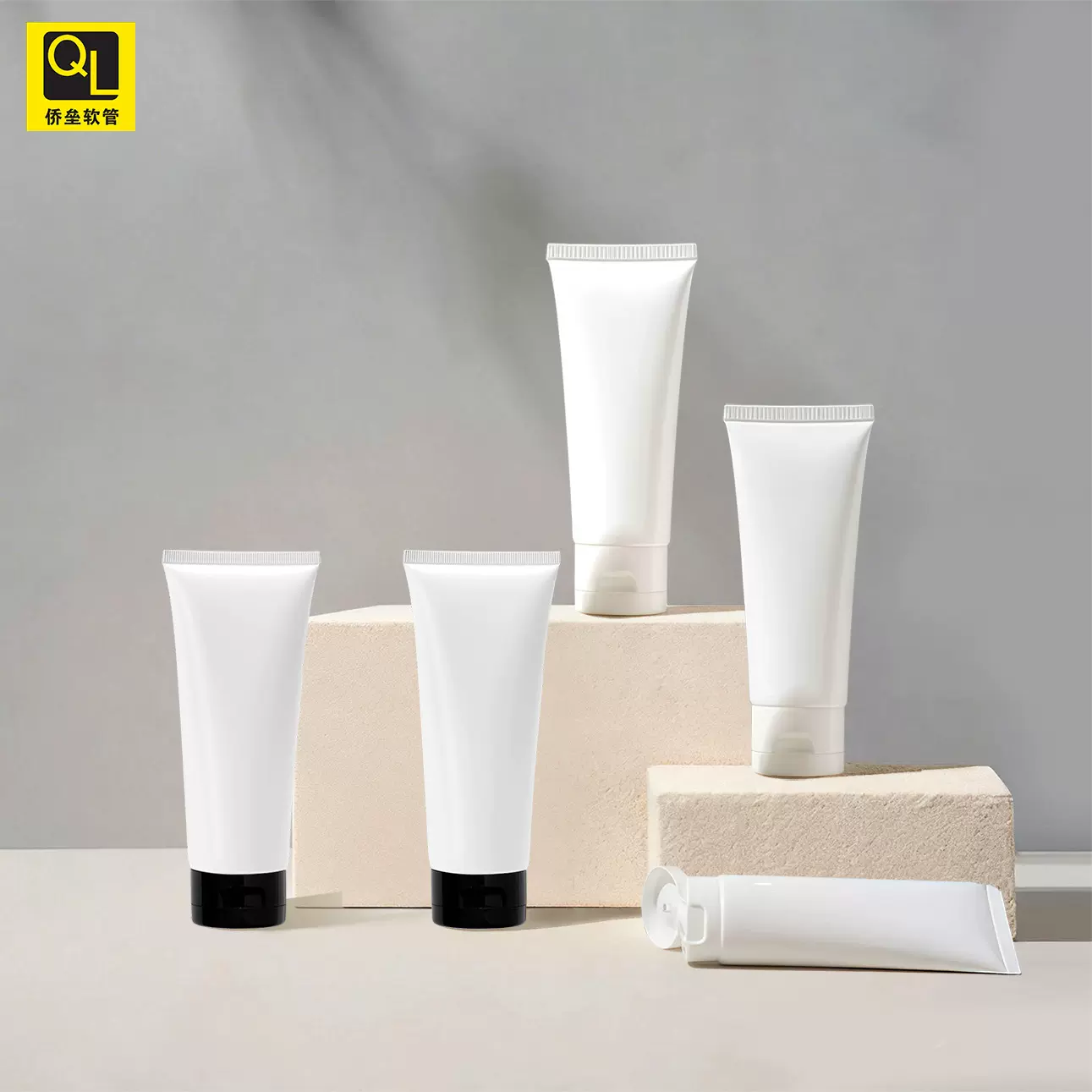 30管径40g白色化妆品软管现货 洗面奶沐浴露分装管亚马逊外贸专供