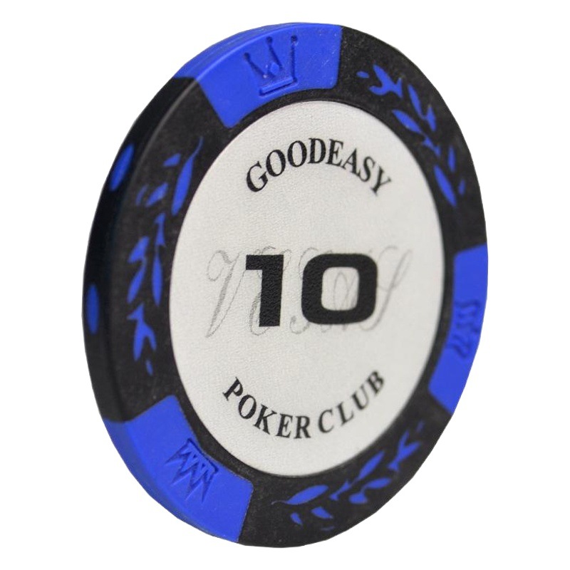 Clay Chip Cards for Playing Cards, Mahjong Chess and Card Room Special Chips Cards, Texas Chips Coins, Points Coins, Reward Coins