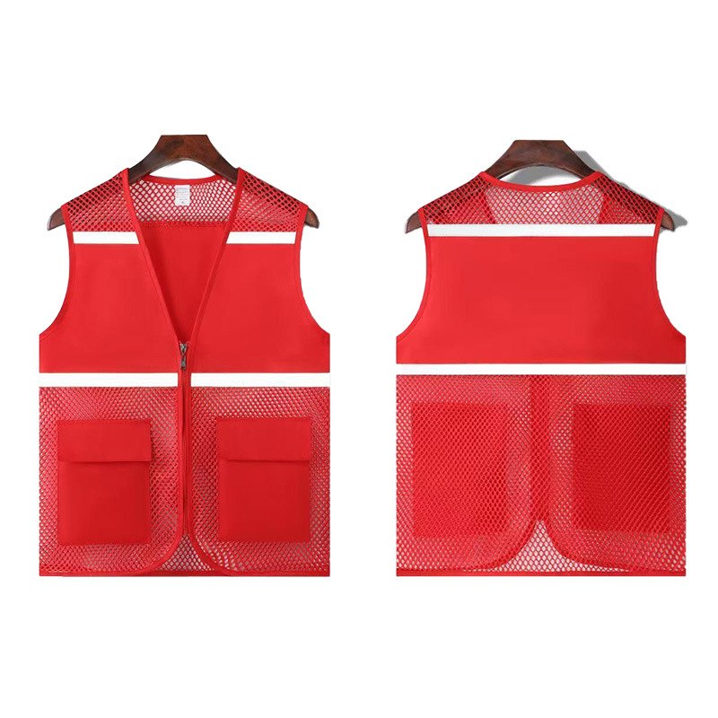 Red de pesca para campamento de verano, chaleco transpirable, camisa publicitaria, actividades para niños, chaleco reflectante voluntario, logotipo impreso personalizado