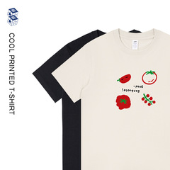 夏のリラックススタイルTシャツ レディース新作 白 半袖 メンズファッション 通勤 プリントトップス Tシャツ ins卸売