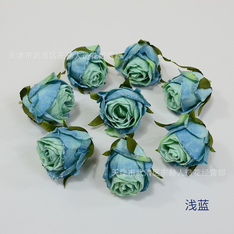 雪花バラのトランペットをシミュレートする6cm焦辺バラの花の頭の結婚式の花の壁の生け花の花嫁の手の花の束の生け花|undefined