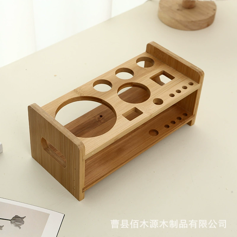 Набор инструментов с деревянной основанием из натурального дерева, шейкер для коктейлей, деревянная система хранения