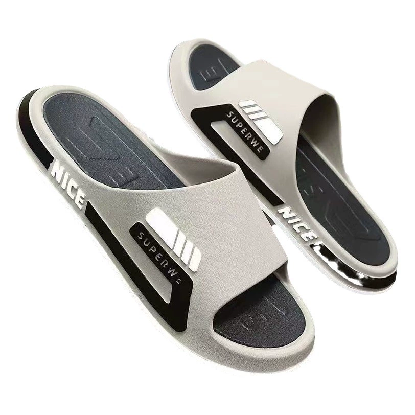 Тапочки без шнурков, мужские летние высококачественные Нескользящие, верхняя одежда на толстой подошве, домашняя ванная комната, модные тапочки для пар, мужские