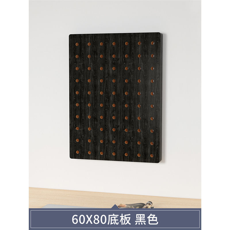 穴の穴の板の置物の棚は板の壁の展示棚を掛けます。|undefined