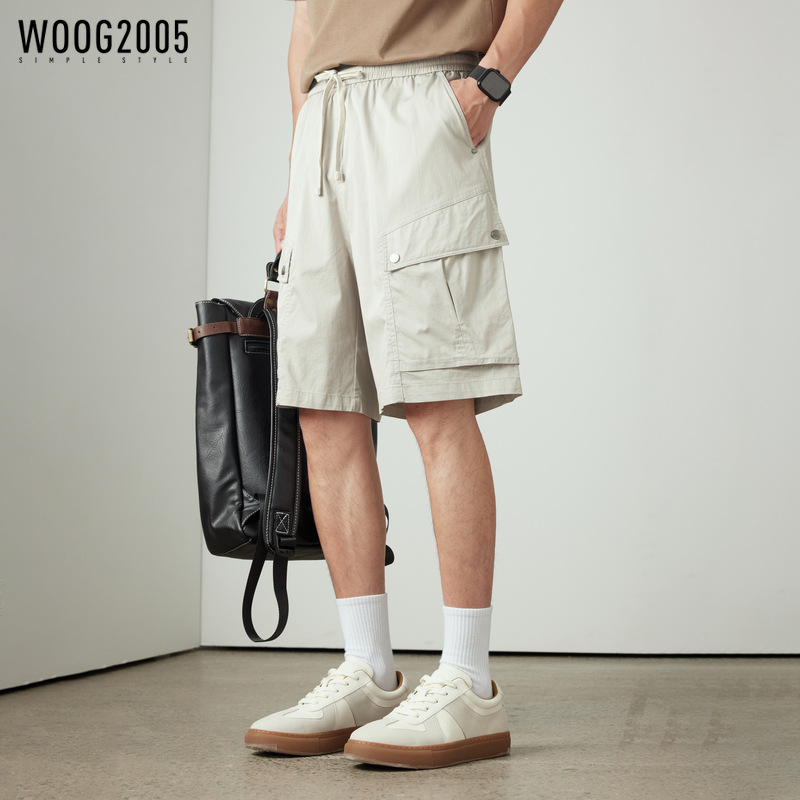 Woog2005 Iron-Free Anti-Wrinkle Men's Casual Shorts 2025 Summer New Workwear Slightly Loose Straight Pants