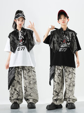 少儿六一街舞嘻哈演出服儿 童夏季hiphop走秀架子鼓爵士舞表演服