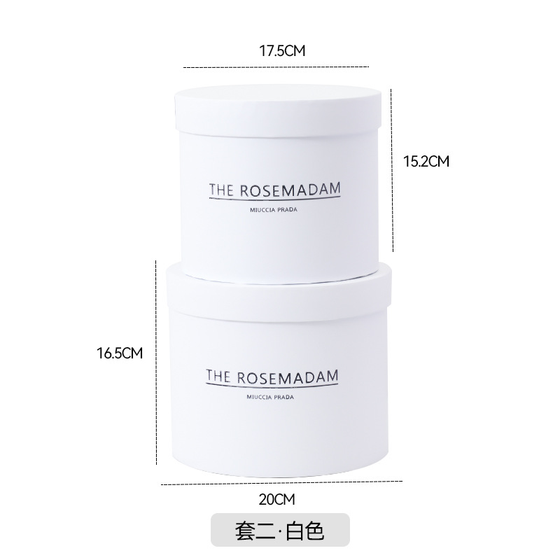 Cubo clásico de tres abrazos cubo redondo embalaje cubo arreglo de flores cubo floral DIY espejo de plata caja de flores