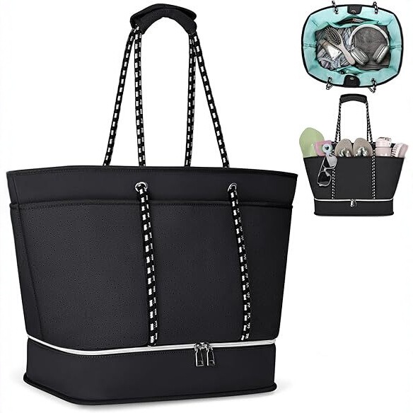 Neoprene Beach Bag 40L Waterproof Sandproof Travel Beach Storage Handbag