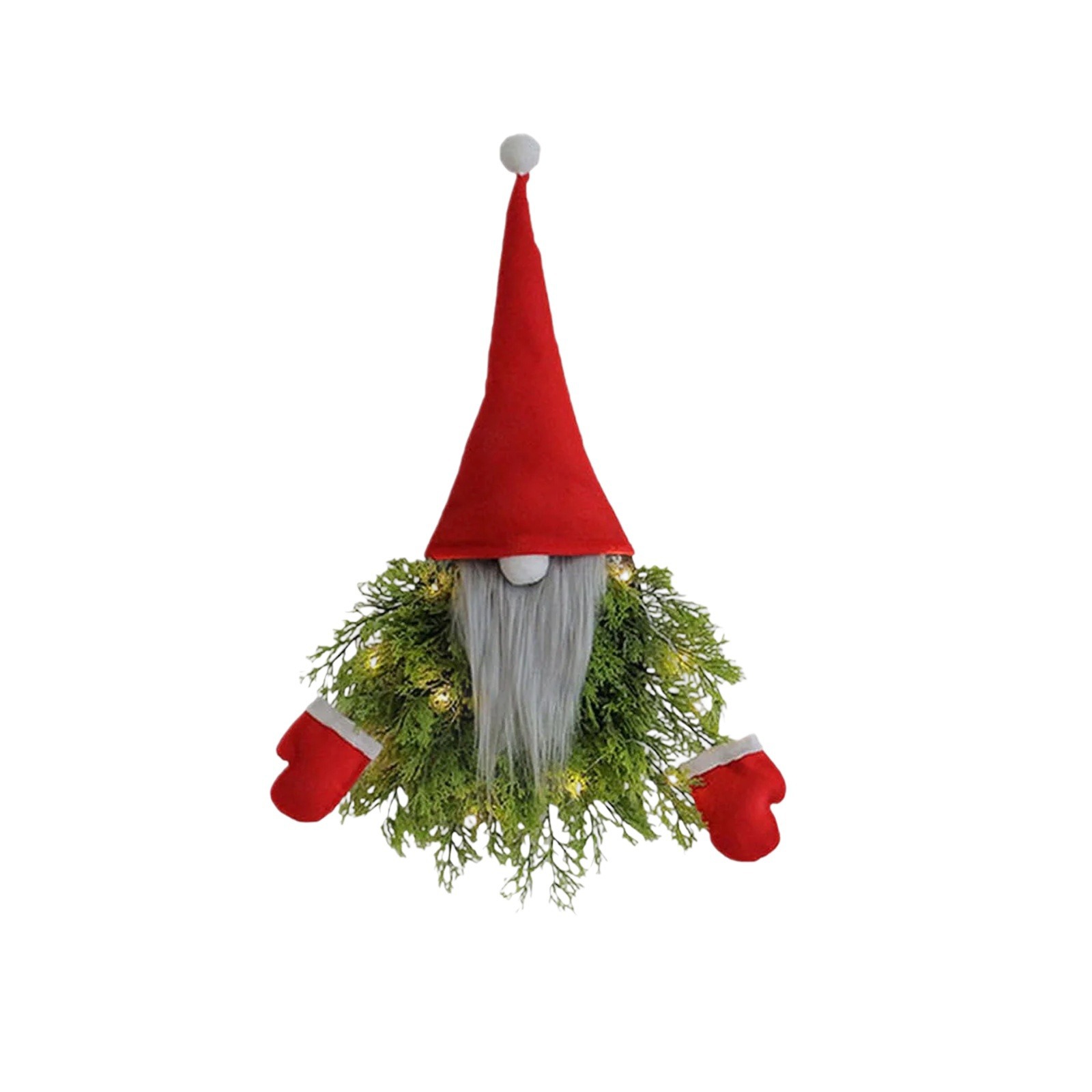 Nuevos productos transfronterizos guirlandas de Navidad brillan sin cara viejos creativos puertas colgantes decoración de ventanas colgantes de vacaciones adornos