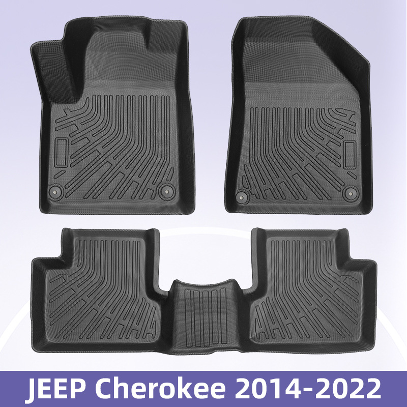 Aplicable a Jeep Cherokee 2014 - 2022 TPE Foot Pad 3D All-Weather Material Backpack Pad