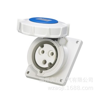 AJCEE Factory Direct Industrial Oblique Seat Cabinet Socket IP67 16a 220-415V ~ International Standard
