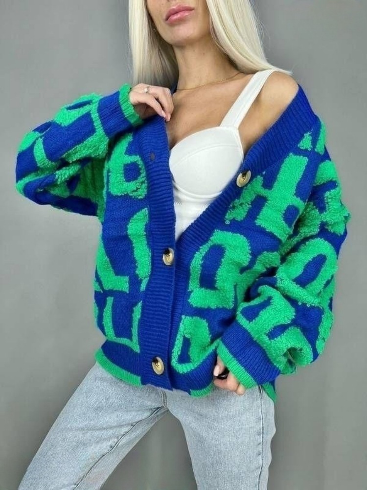 2024 neuer Herbst- und Winter-Rundhals-Langarm-Strickmantel für Damen, russischer Pullover_voghion.com
