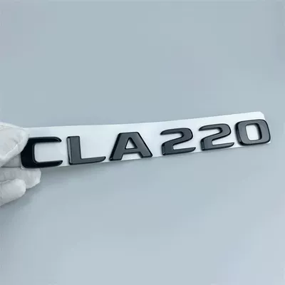 Car logo modified black tail emblem CLA35 - standard-cla220glossy-black