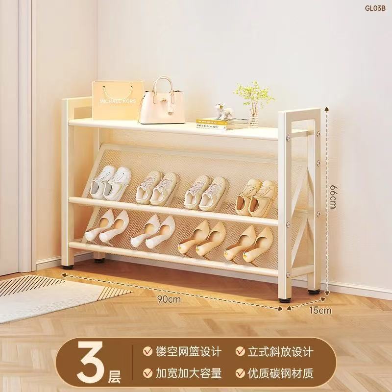 鞋架多层家用门口鞋柜小窄鞋柜宿舍出租房入户鞋子收纳架展示架|undefined
