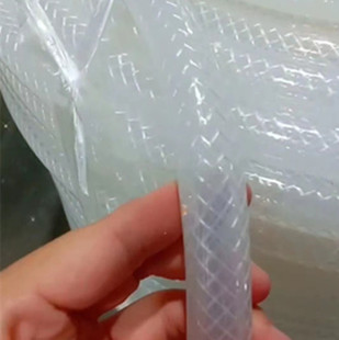 Food grade heat-resistant, pressure-resistant and high-temperature resistant braided steam tube braided silicone tube medical oxygen generator explosion-proof silicone tube