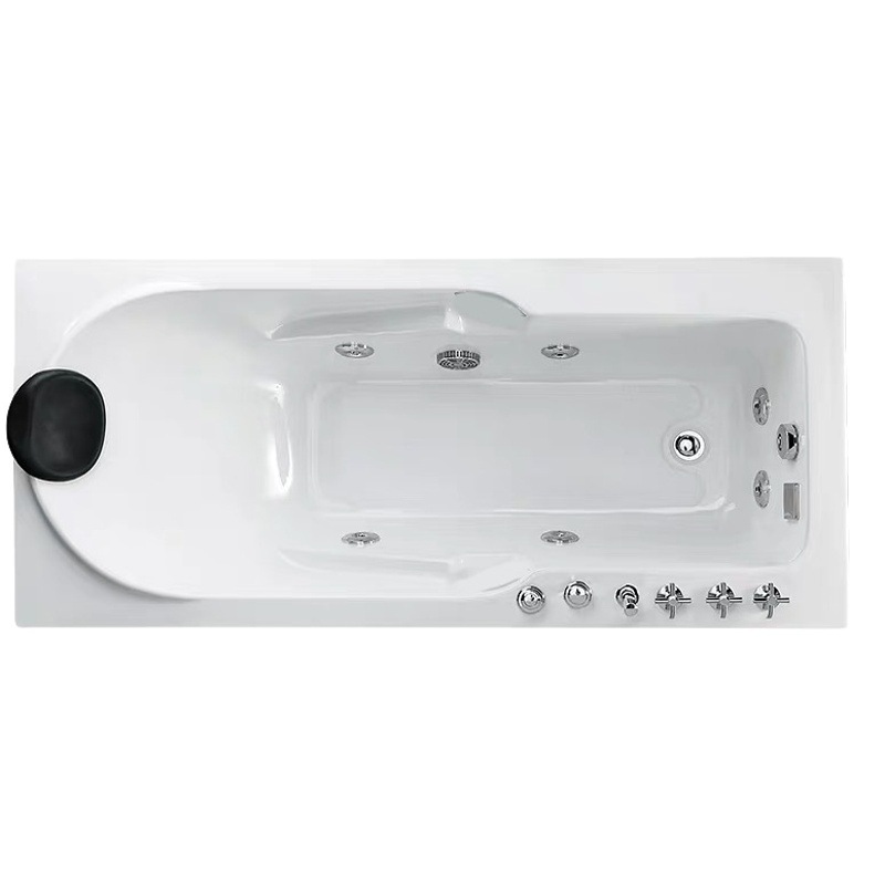 Acrílico incrustado masaje bañera hogar adulto europeo sola bañera mini baño 1,2 m-1,7