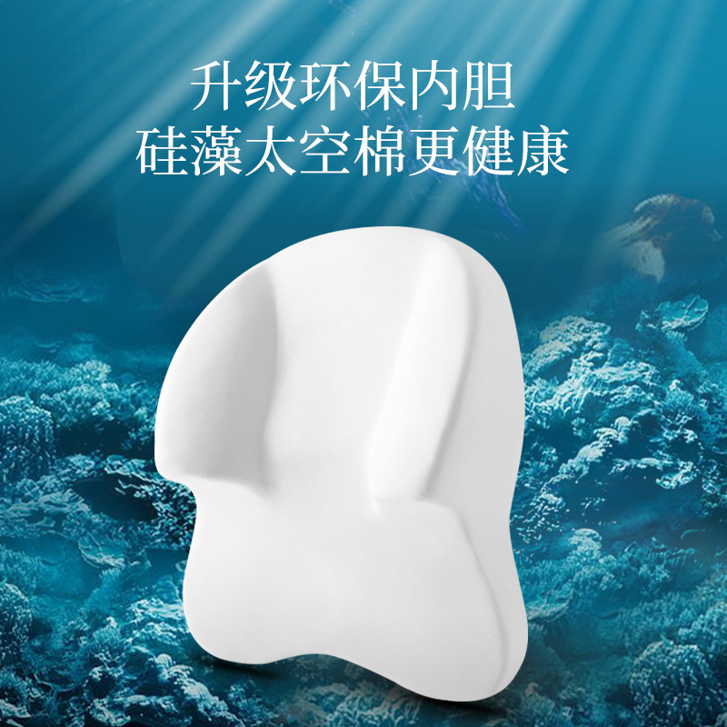 爱车屋轻奢皮质汽车头枕护颈枕 记忆棉车载靠枕睡觉神器车用枕头|undefined
