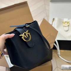 ピンク*同スタイルツバメバッグ新しいショルダーバケットバッグカジュアルファッション斜め脇の下チェーンバッグ女性用