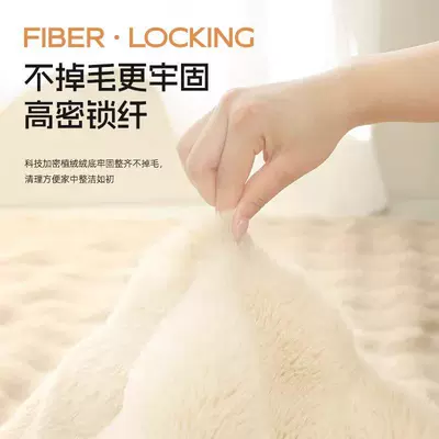 Rabbit Fur Floor Mat, Home — Car Carpet