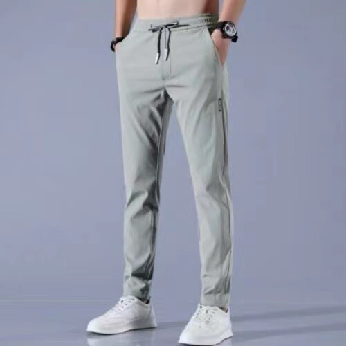 Summer silk thin men's breathable trousers