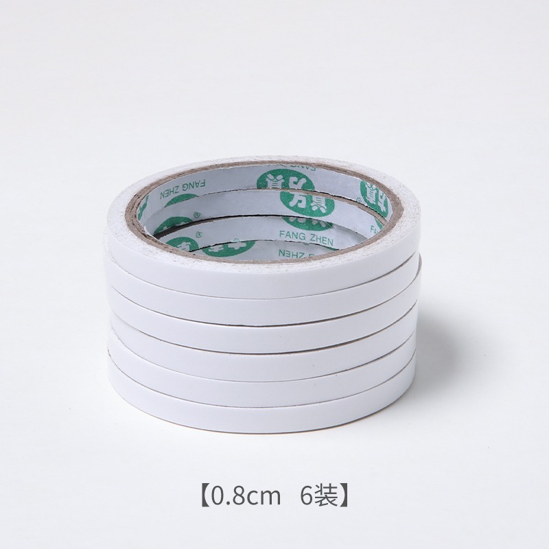 Cinta estrecha 1cm de ancho pegamento de sellado para estudiantes ramo de flores material de embalaje material de bricolaje hecho a mano cinta transparente