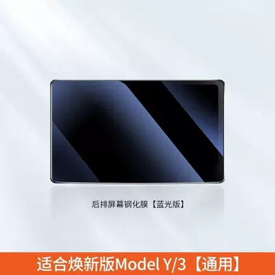 the New Version of Tesla Model: Car interior film - armrest-rear-tempered-film-blu-ray-model