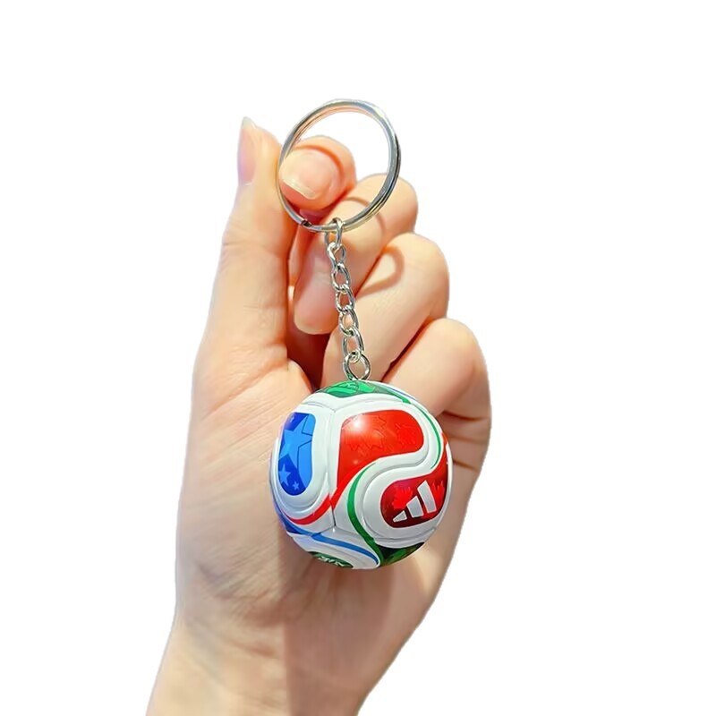 Copa del Mundo de Fútbol 2026 Colgante de llaves creativo de estilo deportivo mini regalo mochila unidireccional